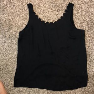 Black Studded Tank Top
